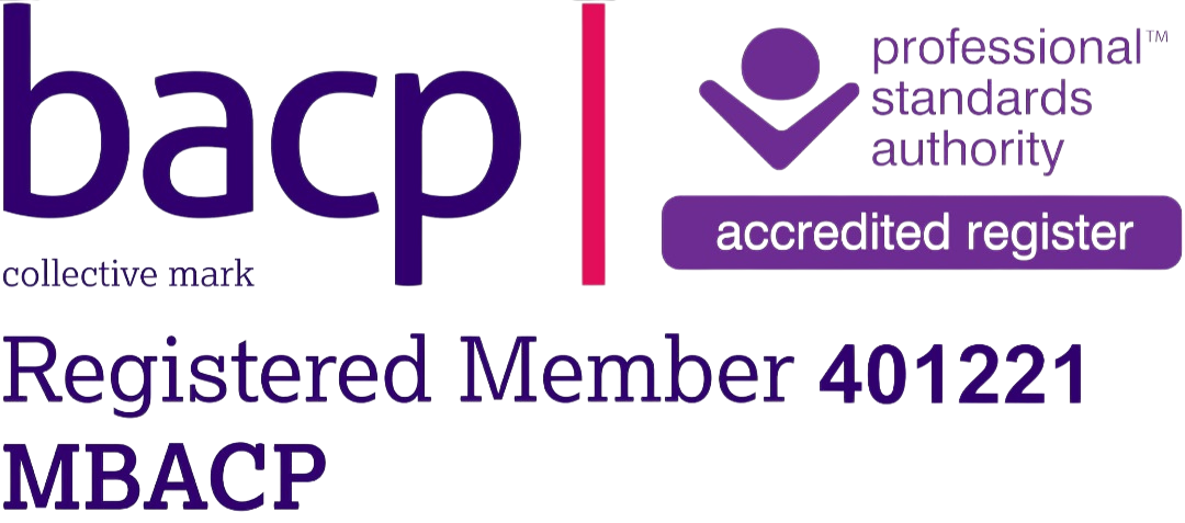BACP logo, indicating Andreia Fortes’ membership in the British Association for Counselling and Psychotherapy, underscoring her commitment to ethical and professional standards.