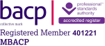BACP logo, indicating Andreia Fortes’ membership in the British Association for Counselling and Psychotherapy, underscoring her commitment to ethical and professional standards.